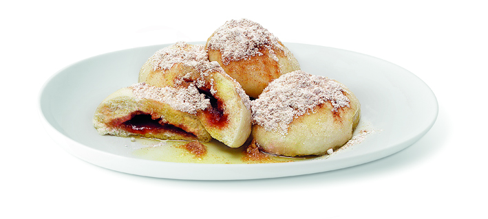 Kynuté knedlíky s ovocnou náplní